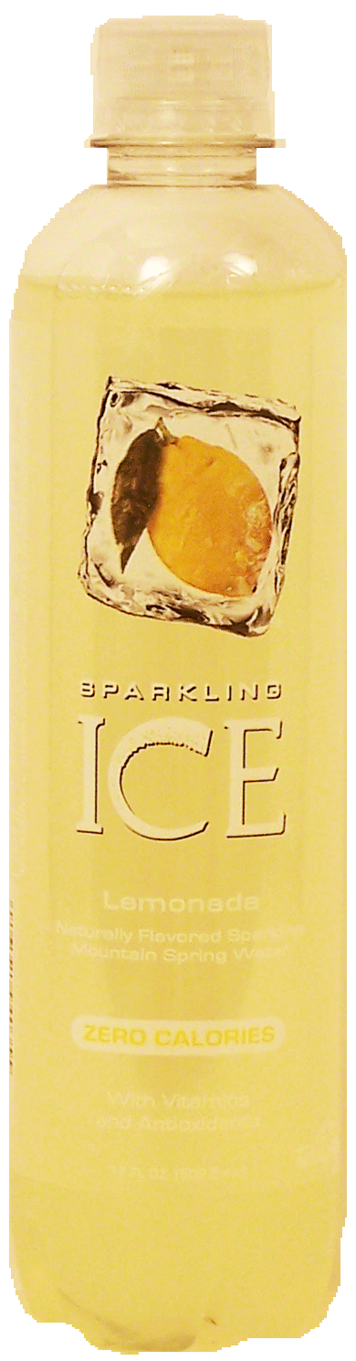 Sparkling Ice  lemonade, naturally flavored sparkling mountain spring water, zero calories, 3% juice Full-Size Picture